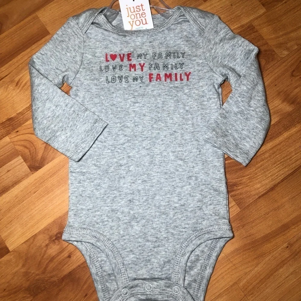 JUST one you Carter’s love my family bodysuit 3 months